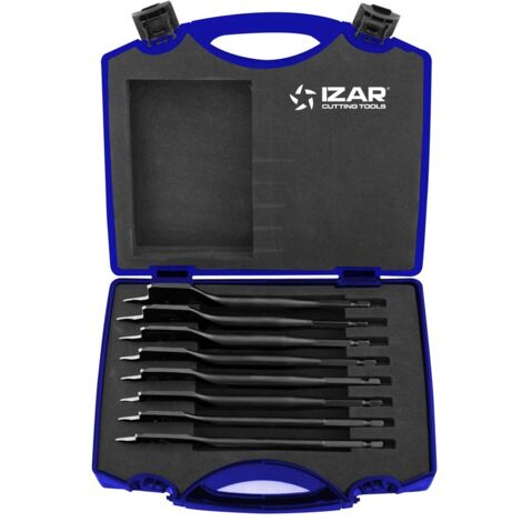 Coffret mèche plate haut rendement 12 à 32 mm Bois tendre - Réf: 1651 IZAR (1/2)