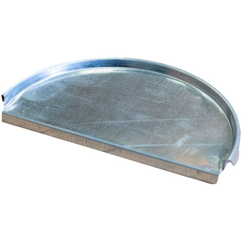 Raccord pour gouttière emboitable en acier galvanisé – Développement 33 cm – Joint silicone pour étanchéité – Installation facile