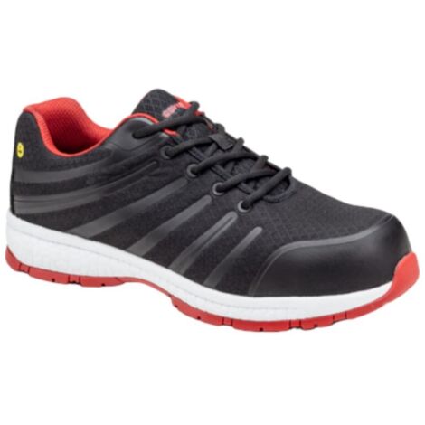 Chaussures de sécurité Basses S1P - Noir/Rouge - COVERGUARD - GALAXITE (tailles au choix)  Taille 45 (1/2)