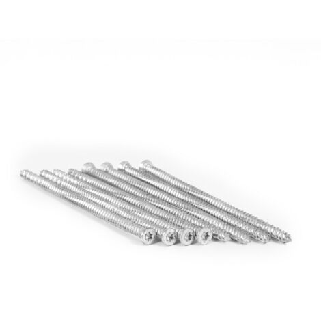 Vis de Fixation Directe pour Huisseries Tête Réduite Torx Ø7.5 x 150  - Acier Zingué Blanc - Boite de 50 PCS  – LPP (1/4)