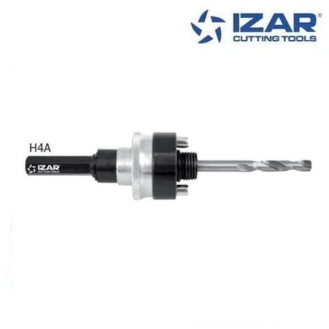 Arbre trépan queue hexagonale pour scie cloche 32 à 210 mm - IZAR H4A (1/2)