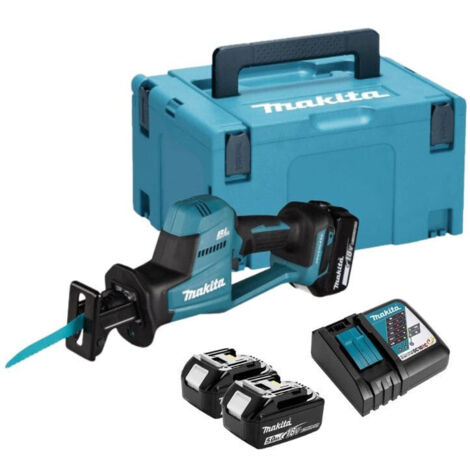 Makita – Scie sabre sans fil 18V – Moteur Brushless – Capacité de coupe 255mm – Pour bois dur et métal – Éclairage LED intégré - DJR189RTJ (1/10)