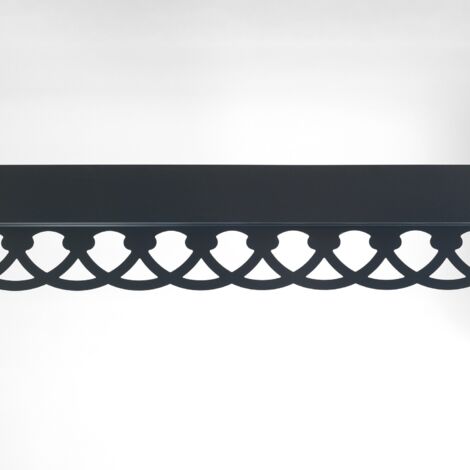 Lambrequin décoratif en acier pour façade et toiture – Gris anthracite RAL 7016 – Longueur 2 m – Épaisseur 0,40 mm – Largeur 22,5 cm