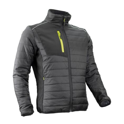 Veste de travail thermique matelassée noire Ripstop/Softshell - COVERGUARD SUMI XL (1/5)