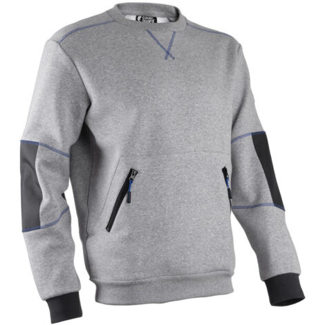 Pull Sweat de travail HATO - Gris chiné - COVERGUARD HATO  2XL