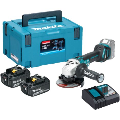 Meuleuse d'angle 18V LXT Ø125mm (2x3,0 Ah) en MAKPAC - MAKITA DGA513RFJ (1/4)