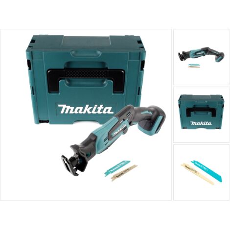 Makita – Scie sabre 18V LXT – Changement de lame sans outil – Frein électrique – Éclairage LED – Coffret MAKPAC (1/4)
