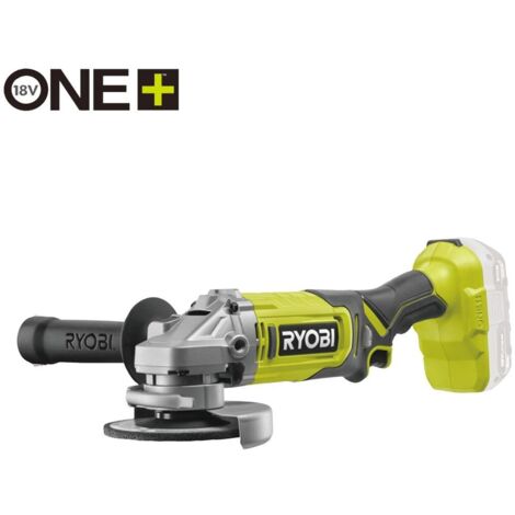 Ryobi – Meuleuse d'angle 125mm 18V ONE+ – Vitesse 9000 tr/min – Pour découpe métal, pierre et carrelage – Design ergonomique - RAG18125-0 (1/5)