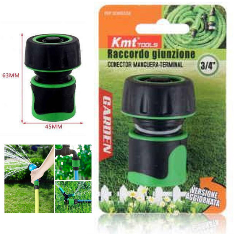 Takagi G041EX Raccordo Universale Per Tubo Da Giardino – Collega Tubi Da 1/2'' A 3/4'' – Maggiore Flusso D'Acqua, Plastica ABS Resistente - 5