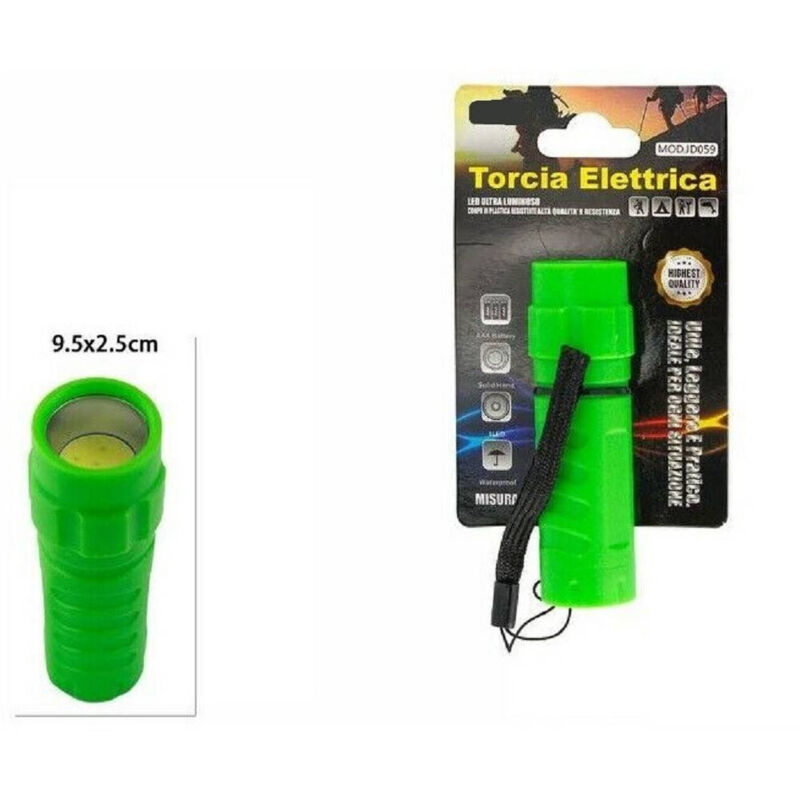 MINITORCIA RICARICABILE IN ALLUMINIO NERO Giemme Store