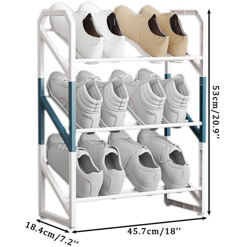 TrAdE Shop Traesio - Scarpiera Organizer 5 Ripiani Salvaspazio Antipolvere Per Scarpe Pantofole 53510886