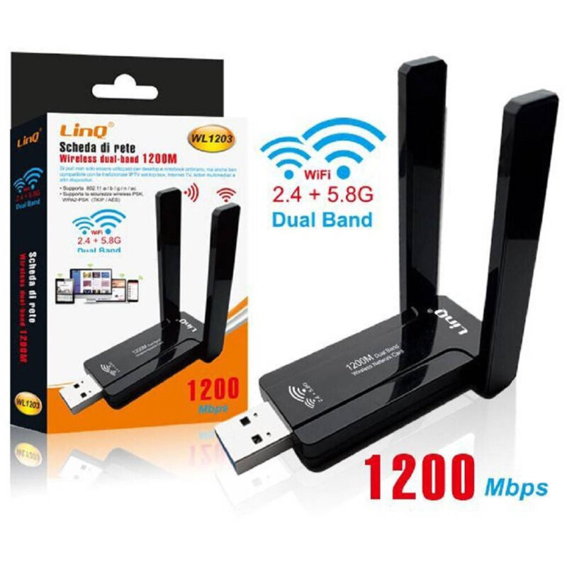 Chiavetta Internet Scheda PCIe WiFi Dual Band AC1200 E Bluetooth Per PC - Fenvi FV-AC1200, Velocità Fino A 1200 Mbps Scheda Gaming WiFi 1200 Mbps