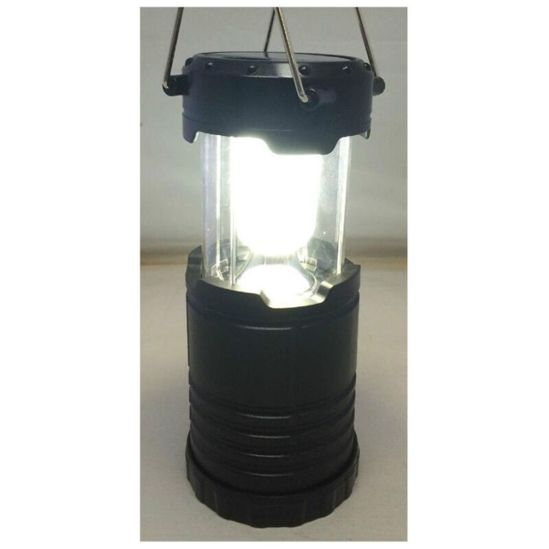 TrAdE Shop Traesio - Lanterna Lampada Da Campeggio Trekking Ricaricabile Ad Energia Solare 8 Led -