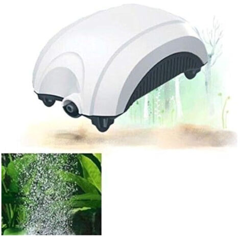 POMPA ARIA AREATORE AERATORE PER ACQUARIO A 2 VIE CON REGOLATORE 2 X 3 - Foto 5