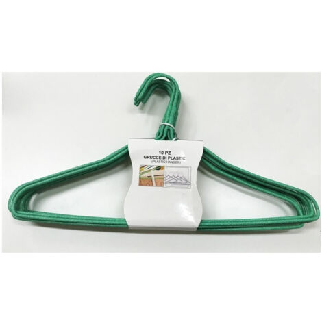 TRADE SHOP - Gruccia Grucce A Filo Plastificate Appendiabiti Appendi Abiti Vestiti Camicie -
