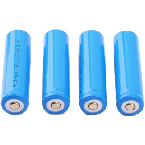 TrAdE Shop Traesio - 4 Batterie Batteria Ricaricabile Ioni Di Litio 680 Mah 3.7v Bl-18650 Torce Led -