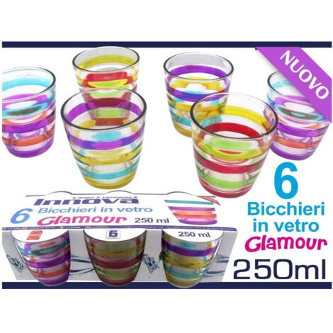 Set 6 Bicchieri In Plastica Kimmel 250 Ml | Infrangibili E Riutilizzabili Per Campeggio, Festa, Casa - Verde
