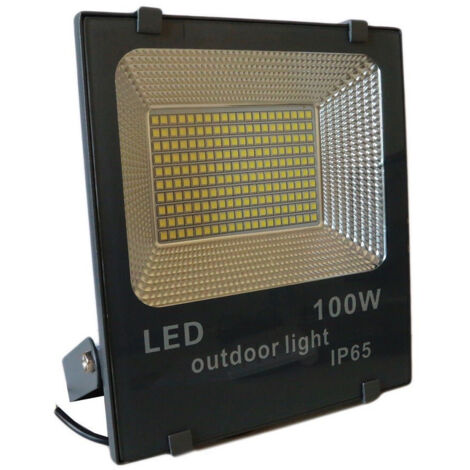 TRADE SHOP - Faro Led Smd Slim Faretto Spot Luminosita' Luce Bianca Fredda 50 100 200 W Ip65 - 100 Watt