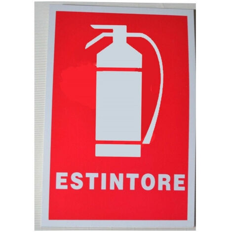 CARTELLI SEGNALAZIONE ESTINTORE 20x30 cm IN PLASTICA