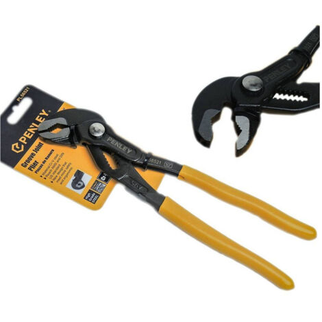 TRADE SHOP - Pinza Pappagallo 10" 250 Mm Regolabile Cromo Vanadio Manico Antiscivolo Poligrip -