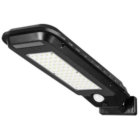 TrAdE Shop Traesio - Faro Lampione Stradale Pannello Solare Fotovoltaico Sensore 60 Led Smd T-210b -