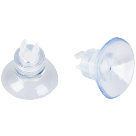 TRADE SHOP - Ventosa 10 Pezzi Clip 2.5cm Tubo 6440 Acquario Plastica Ventose Portafiltri -