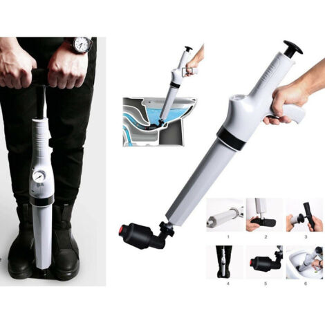 TRADE SHOP - Sturalavandino Ad Aria Compressa Pistone Alta Pressione Scarico Lavandino Wc -