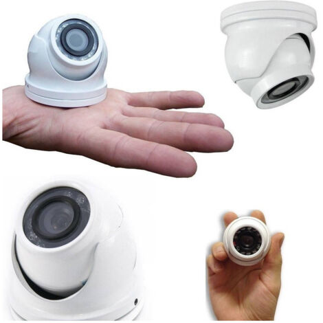 TRADE SHOP - Mini Telecamera Dome Ahd Videosorveglianza Full Hd 1080p 3.6mm 12led Video 1.3mp -