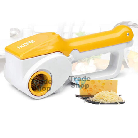 TRADE SHOP - Grattugia Elettrica Cordless Ricaricabile Doppio Rullo 12w Kit Ricarica Batteria -