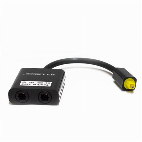 TRADE SHOP - Cavo Splitter Sdoppiatore Audio Fibra Ottica Maschio 2 Ingressi Femmina Maxtech Spl-fb01 -