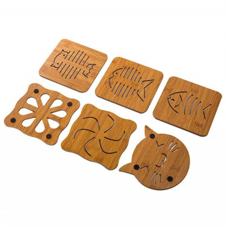 Set di 4 sottopentola pieghevoli e antiscivolo, isolanti termici creativi per la cucina e la sala da pranzo | Leroy Merlin