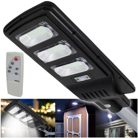 TRADE SHOP - Lampione Stradale 90led 90w Pannello Fotovoltaico Energia Solare Esterno Ip65 -