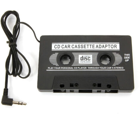 TrAdE Shop Traesio - Adattatore A Cassetta Audio Jack 3,5 Mm Cavo Aux Per Radio Lettore Cd Ipod Mp3 - (1/2)