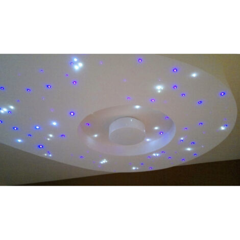 TRADE SHOP - 50 Led Cielo Stellato Incasso Luce Bianca O Blu Fredda Kit Punti Luce 5/12v - -Blu -