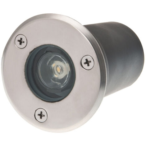 TRADE SHOP - Faretto Led Segnapassi Watt Giardino Ip65 Calpestabile Per Esterno Impermeabile - -Bianco Caldo-3 Watt 1 LED