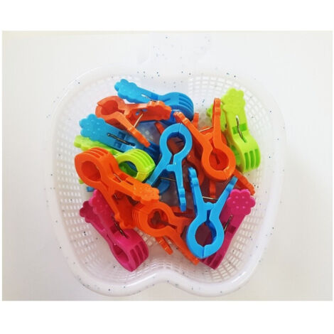 HAHIYO Clip a coccodrillo in plastica trasparente a forma di U, 55 mm, 60 pezzi, molletta da bucato per vestiti, camicie, pieghevoli, senza denti, per cucito, cravatte, pantaloni, per fissare tessuto