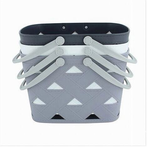 Cleafe - Cestino Cesto Portatutto Oggetti Con Manici 26.5x18x17cm - Foto 8