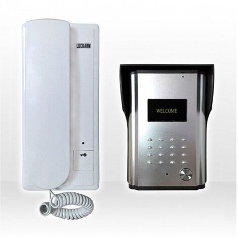 TRADE SHOP - Citofono Per Esterno Esterni A 2 Fili Pulsante Apertura Cancello Luckarm 3208a -