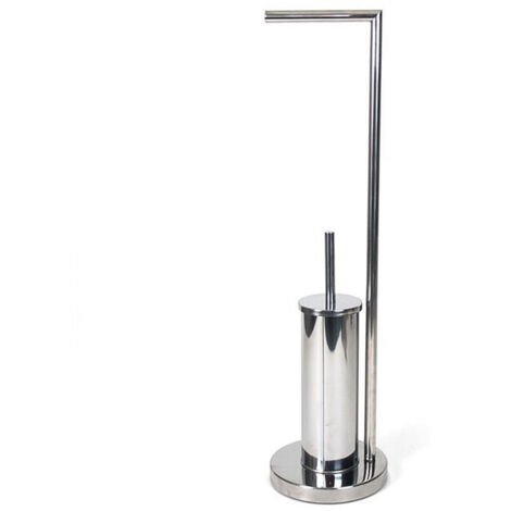 Set WC Con Porta Spazzolino Da Parete In Acciaio Inox 304 - Nero Opaco, Design Salvaspazio, Vaso In Vetro - 5