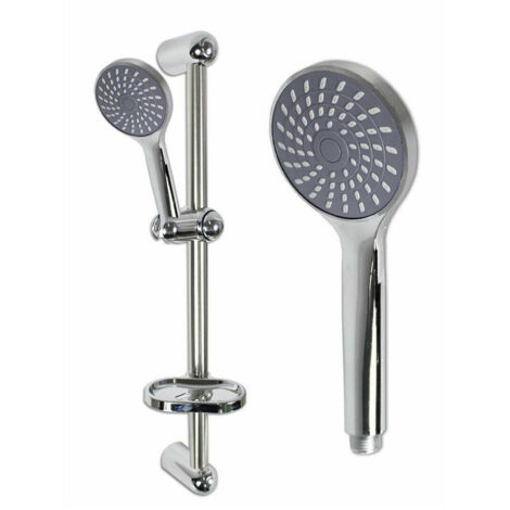 TRADE SHOP - Saliscendi Doccia Bagno Colonna Soffione Doccetta Multigetto Portasapone 69133 -