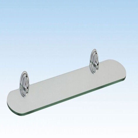 Mensola da parete in vetro, mensola in vetro da bagno 20 x 10 cm 8 mm