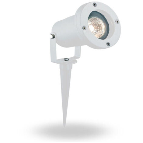 TRADE SHOP - Faretto Con Picchetto Per Esterno Giardino Con Staffa Parete Proiettore Es12-b -