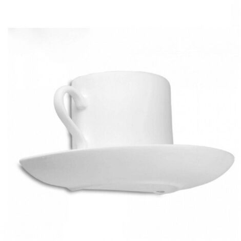 Collana a forma di tazza da caffè placcata in oro: ciondolo a