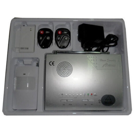 TRADE SHOP - Kit Antifurto Allarme Casa Sonoro Wi-fi Wireless Sensori Senza Fili Telecomando -