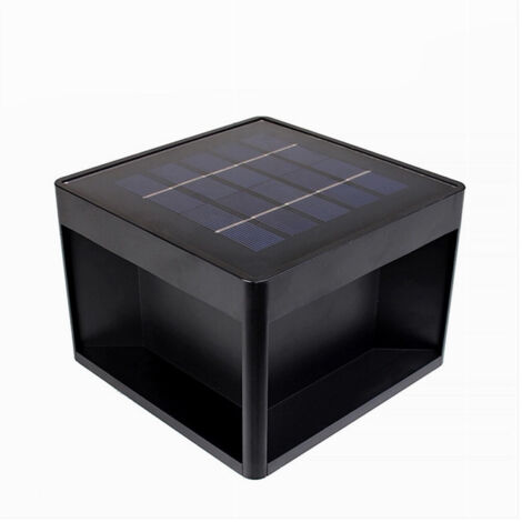 TRADE SHOP - Faretto Led Pannello Solare Cubo Applique Parete Segnapasso Terra Cct Ip65 Qw-3c -