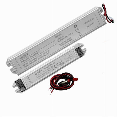 TRADE SHOP - Kit Di Emergenza Per Lampade Led Da 3-40w Trasformatore Alimentatore Na03-f40a-t8 -