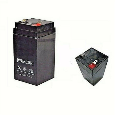 TRADE SHOP - Batteria Ermetica Tampone Ricaricabile 4v 4a Gruppo Continuità Giocattoli -