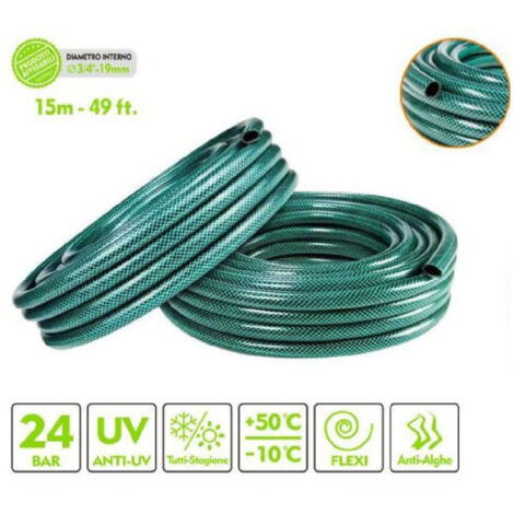 Trade Shop - Tubo Irrigazione Annaffia Giardino Piante Lava Pompa 15 Mt 49ft 3 4 19mm 57507 91025241 - Foto 2