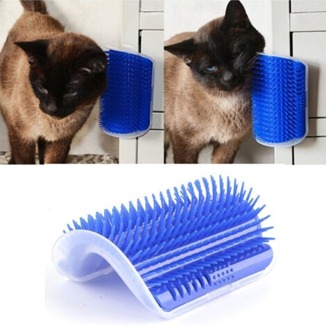 TRADE SHOP - Massaggiatore Da Parete Spazzola Cardatore Peli Corti Lunghi Guanto Per Cane Gatto -