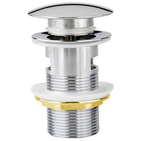 TRADE SHOP - Piletta Universale Miscelatore Lavabo Bide Click Clack Tappo Pilette Vasca Bagno -
